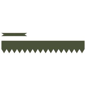 vidaXL Gjerdekant 10 pcs Olivengrønn 100 x 0.05 x 20 cm