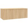 vidaXL TV-benk sonoma eik 80x34x30 cm konstruert tre