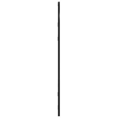 vidaXL Veggspeil svart 30x60 cm buet jern