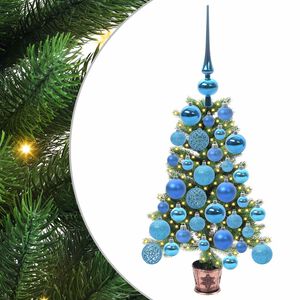 vidaXL Juletre med 150 LED med stativ gr&oslash;nn 65 cm PE