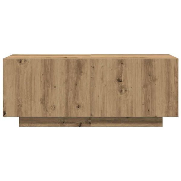vidaXL TV-benk artisan eik 100x35x40 cm konstruert tre