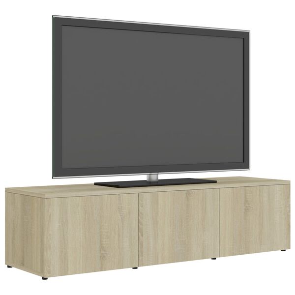 vidaXL TV-benk sonoma eik 120x34x30 cm konstruert tre
