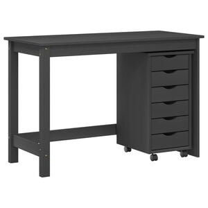 vidaXL Skrivebord og rulleskapsett MOSS 2 stk. Gr&aring;