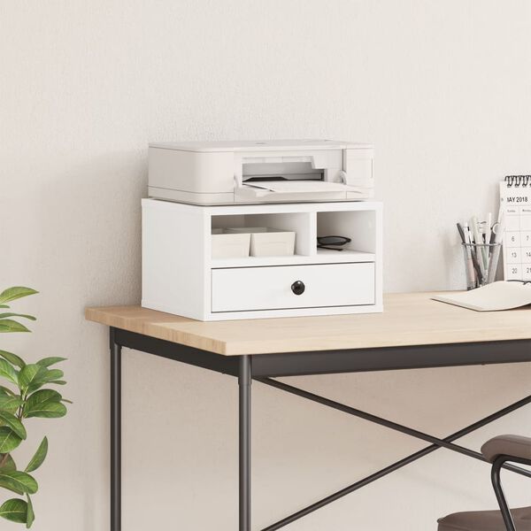 vidaXL Skriverbord hvit 40x32x22,5 cm konstruert tre