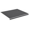 vidaXL Erstatningsduk for markise antrasitt 380x345 cm polyester