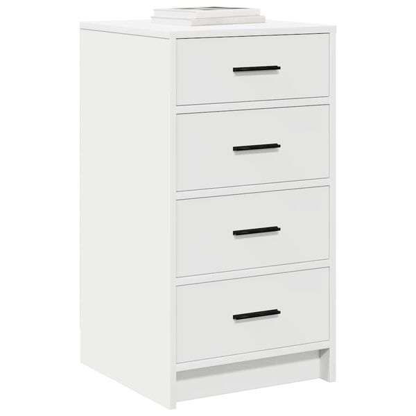 vidaXL Serviesskap med skuff Hvit 40 x 41 x 75 cm Konstruert tre