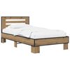 vidaXL Sengestamme med hodegatt Artisan eik 80 x 200 cm Konstruert tre