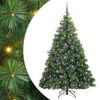 vidaXL Kunstig juletre med 300 LED med stativ gr&oslash;nn 180 cm PE og PVC