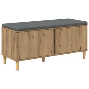 vidaXL Gangbenk Artisan Eik 100 x 38 x 46 cm