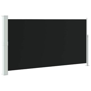vidaXL Uttrekkbar sidemarkise 160x300 cm svart