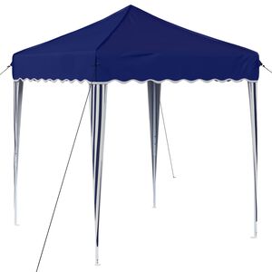 vidaXL Pop-up Festtelt 195 x 195 x 245 cm Bl&aring; Oxford Stoff