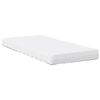 vidaXL Dagseng med madrass hvit 80x200 cm heltre furu