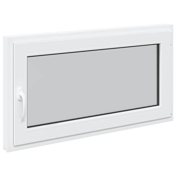 vidaXL Kjellervindu RISOR 110x50 cm Tilt&Turn DIN h&oslash;yre hvit