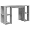 vidaXL Skrivebord Gr&aring; Sonoma Konstruert tre 130 x 50,5 x 75 cm