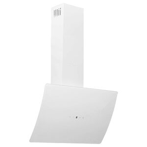 vidaXL Vegghengt kj&oslash;kkenvifte 60 cm st&aring;l og herdet glass hvit