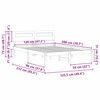vidaXL Sengestamme med hodegjerde Brun 120 x 200 cm Massiv furu