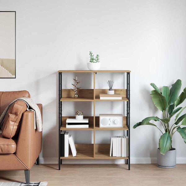 vidaXL Bokhylle Artisan Eik 82 x 32 x 112 cm Konstruert tre