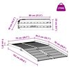 vidaXL Rampe for rullestol 270 kg s&oslash;lv 92 x 73 x 5 cm Aluminium