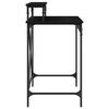 vidaXL Skrivebord Svart Eik 80 x 50 x 90 cm Konstruert tre