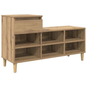 vidaXL Sko Skap 102 x 36 x 60 cm Konstruert tre Artisan eik