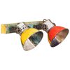 vidaXL Industriell vegglampe flerfarget 45x25 cm E27
