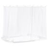 vidaXL Myggnett for lysthus 220 Mesh 220 mesh Hvit 2 x 2 x 2 m