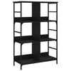 vidaXL Bokhylle svart 78,5x33x117,5 cm konstruert tre