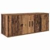 vidaXL Vegghengt TV-hylle 100 x 34,5 x 40 cm Gamle tre Konstruert tre
