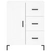 vidaXL Highboard hvit 69,5x34x180 cm konstruert tre