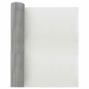 vidaXL Maskeskjerm 40 x 500 cm 18 Mesh Rustfritt st&aring;l 201 S&oslash;lv