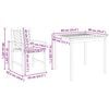 vidaXL Hage Spisegruppe 5 pcs Brun heltre akasie