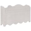 vidaXL Veggmontert garderobepanel hvit 50x10x30 cm tre