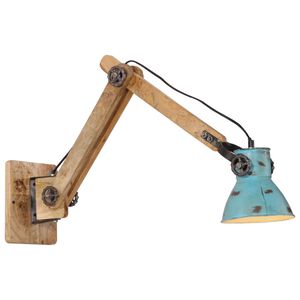 vidaXL Vegglampe 25 W denimbl&aring; 96x15x20 cm E27