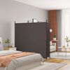 vidaXL Romdeler med 2 paneler brun 348x180 cm stoff
