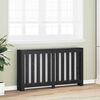 vidaXL Radiator Deksel Svart Eik 149 x 20 x 82 cm Konstruert tre