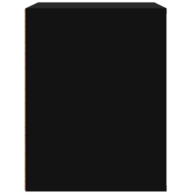 vidaXL Veggmontert nattbord svart 50x36x47 cm