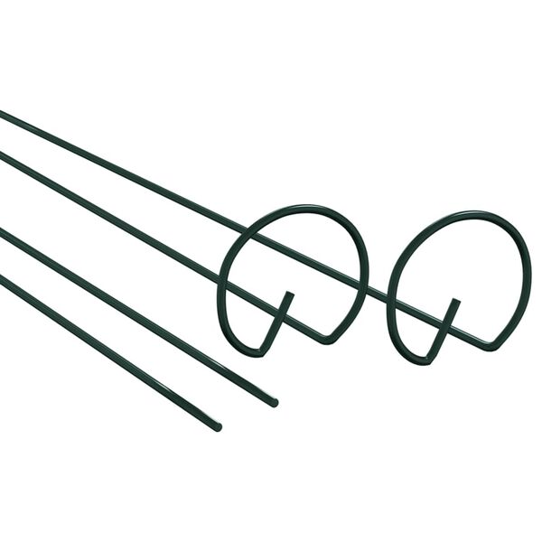 vidaXL Hageplanteplugger 20 stk m&oslash;rkegr&oslash;nn 61 cm st&aring;l