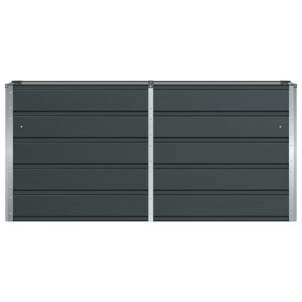 vidaXL Plantekassed Antrasitt 160 x 40 x 75 cm St&aring;l