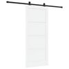 vidaXL Skyved&oslash;r ORKDAL 86 x 198,5 cm Konstruert tre Hvit og svart