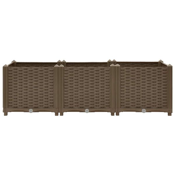 vidaXL hevet bed 120x40x38 cm polypropylen