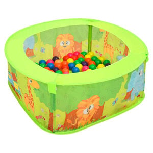 vidaXL Ballbasseng med 50 baller for barn 75x75x32 cm