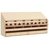 vidaXL Hekkeboks 5 rom 117x33x54 cm heltre furu