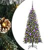 vidaXL Kunstig juletre med 150 LED gr&oslash;nn 120 cm PVC og plast og st&aring;l