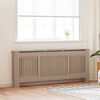 vidaXL Radiator Deksel 2 pcs Brun 205 x 20,5 x 81,5cm Konstruert tre