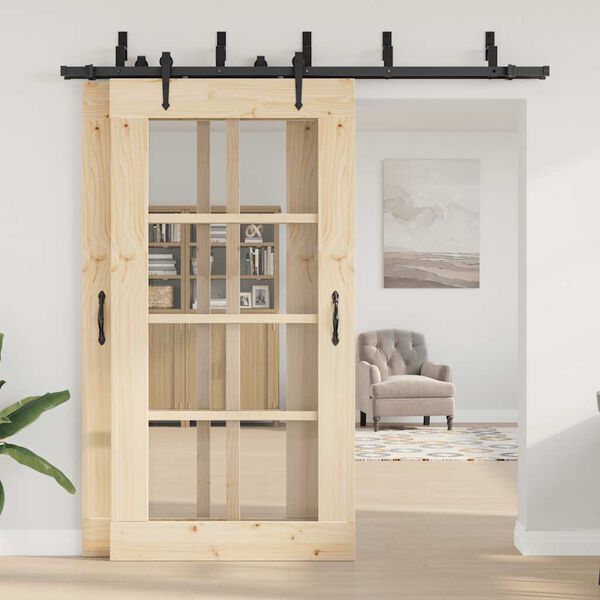 vidaXL Utstyr for skyved&oslash;r 213,5 cm st&aring;l svart