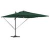 vidaXL Roma parasol grønn 286 x 285 x 270 cm Aluminium og polyester