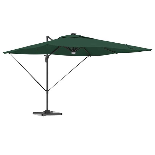 vidaXL Roma parasol grønn 286 x 285 x 270 cm Aluminium og polyester