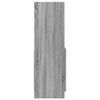 vidaXL Highboard gr&aring; sonoma 92x33x100 cm konstruert tre