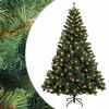 vidaXL Kunstig sammensatt juletre 240 cm 300 LED-lys Varmhvit