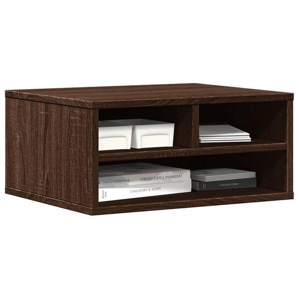 vidaXL Skriverbord brun eik 49x40x22,5 cm konstruert tre